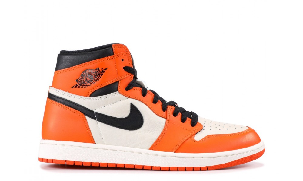 retro 1 orange black white